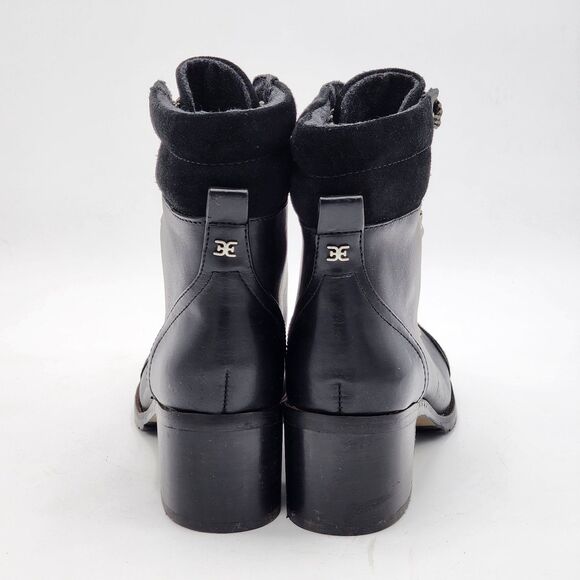 Sam Edelman Manchester Lace Up Heeled Ankle Booties Size 7 - Picture 6 of 10